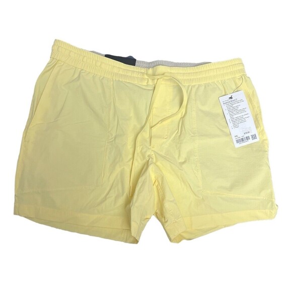 Lululemon Men Bowline Short 5” Stretch Ripstop CPRY Caprese Yellow Sz XXL New - Picture 5 of 9